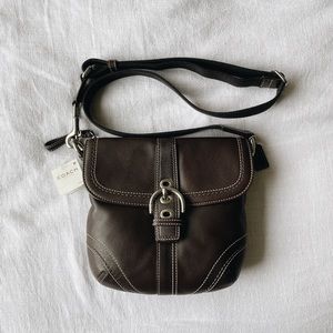Coach leather crossbody bag
